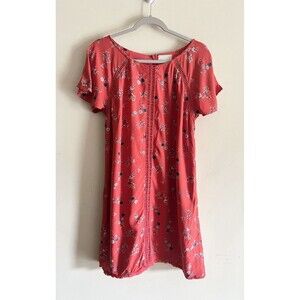 ModCloth Floral Wildflower Shift Dress with Fringe Bottom Women's‎ Large